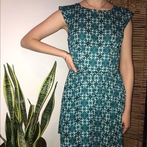 Emerald Mosaic Minidress